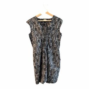 Mata Traders Navy Blue and White Dress